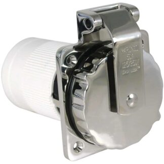Marinco 50A 125/250V Inlet SS Ez Lock 4 Wire