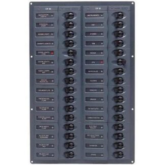 BEP 12V DC Circuit Breaker Panel 32-Way Vertical (No Meters)