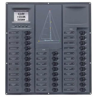 BEP 12V DC Circuit Breaker Panel 32-Way Cruiser Digital