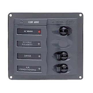 BEP 230V AC Circuit Breaker Panel 4-Way Vertical