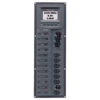 BEP 230V AC Circuit Breaker Panel 10-Way (Vertical / Digital)