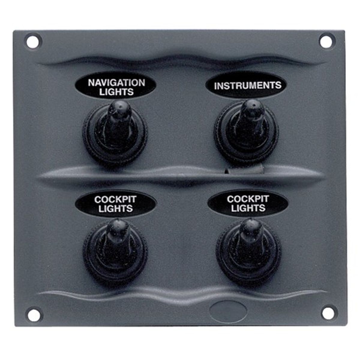 BEP Compact Marine Waterproof Panel 4 Switch Black