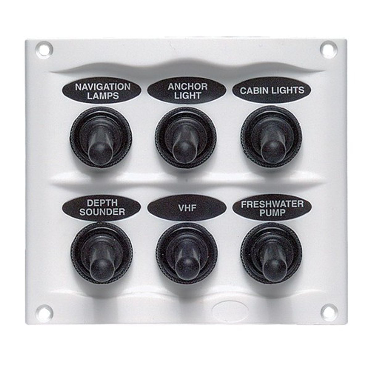 BEP Compact Marine Waterproof Panel 6 Switch White