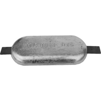 MG Duff ZD73 Straight Zinc Hull Anode for Salt Waters (10.0kg / Weld)