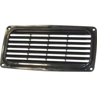 AG Black Plastic Louvered Air Vent (201mm x 100mm)