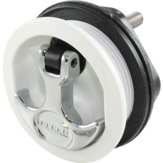Perko 1092 Surface Mount Latch (White / Chrome Handle)