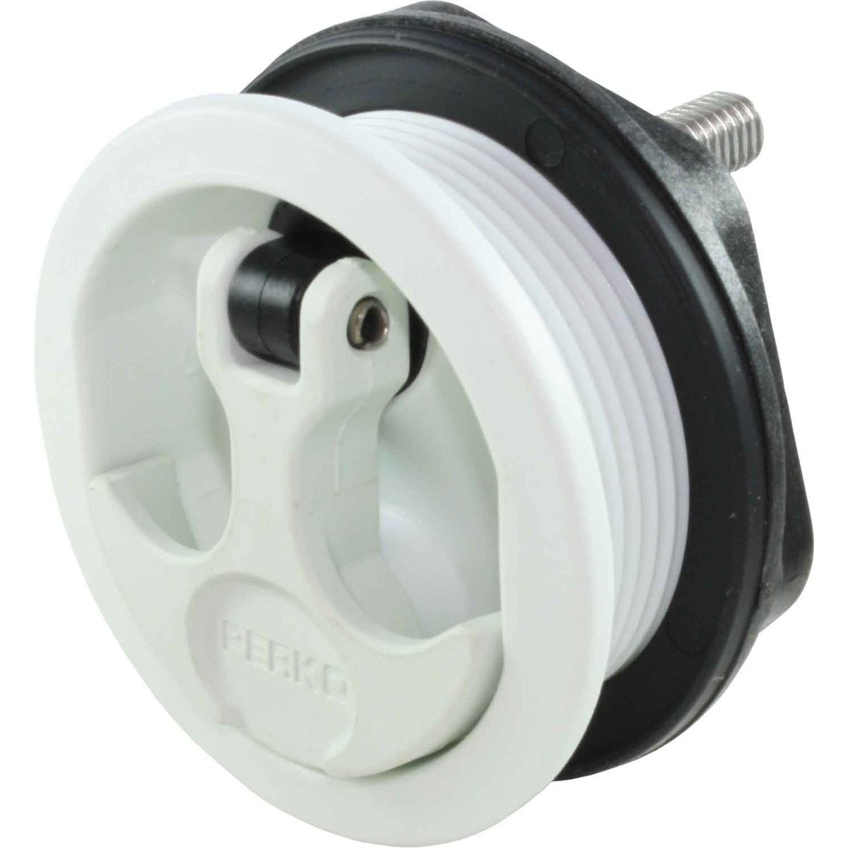 Perko 1092 Surface Mount Latch (White / White Handle)