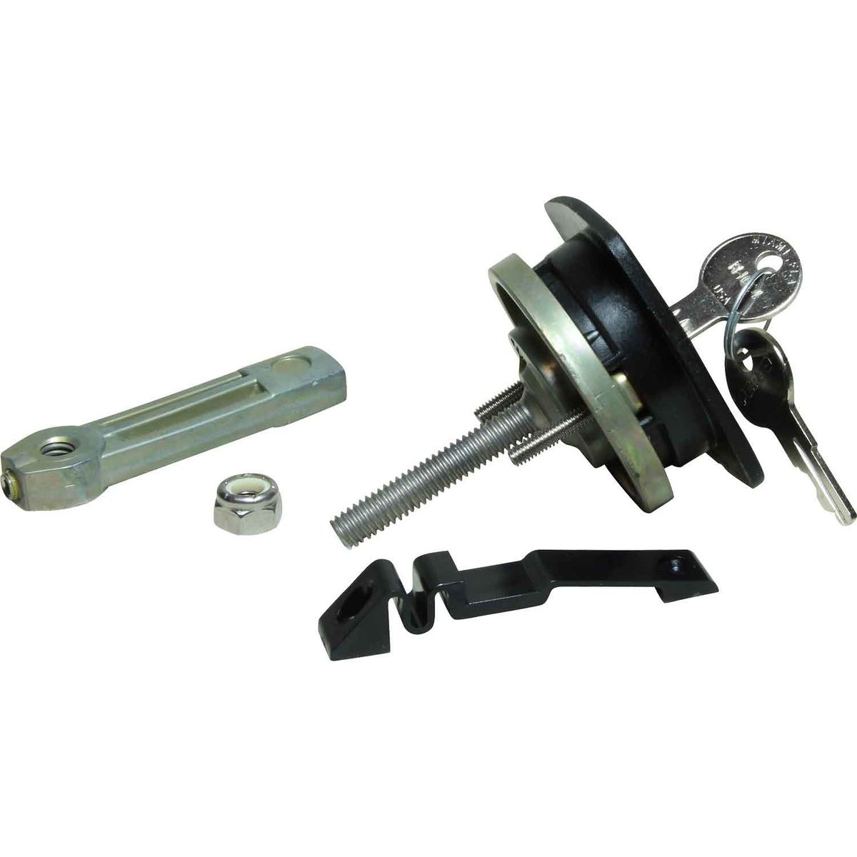 Perko 0931 Locking Flush Latch (With Number 3 Cam Bar & Keys / Black)