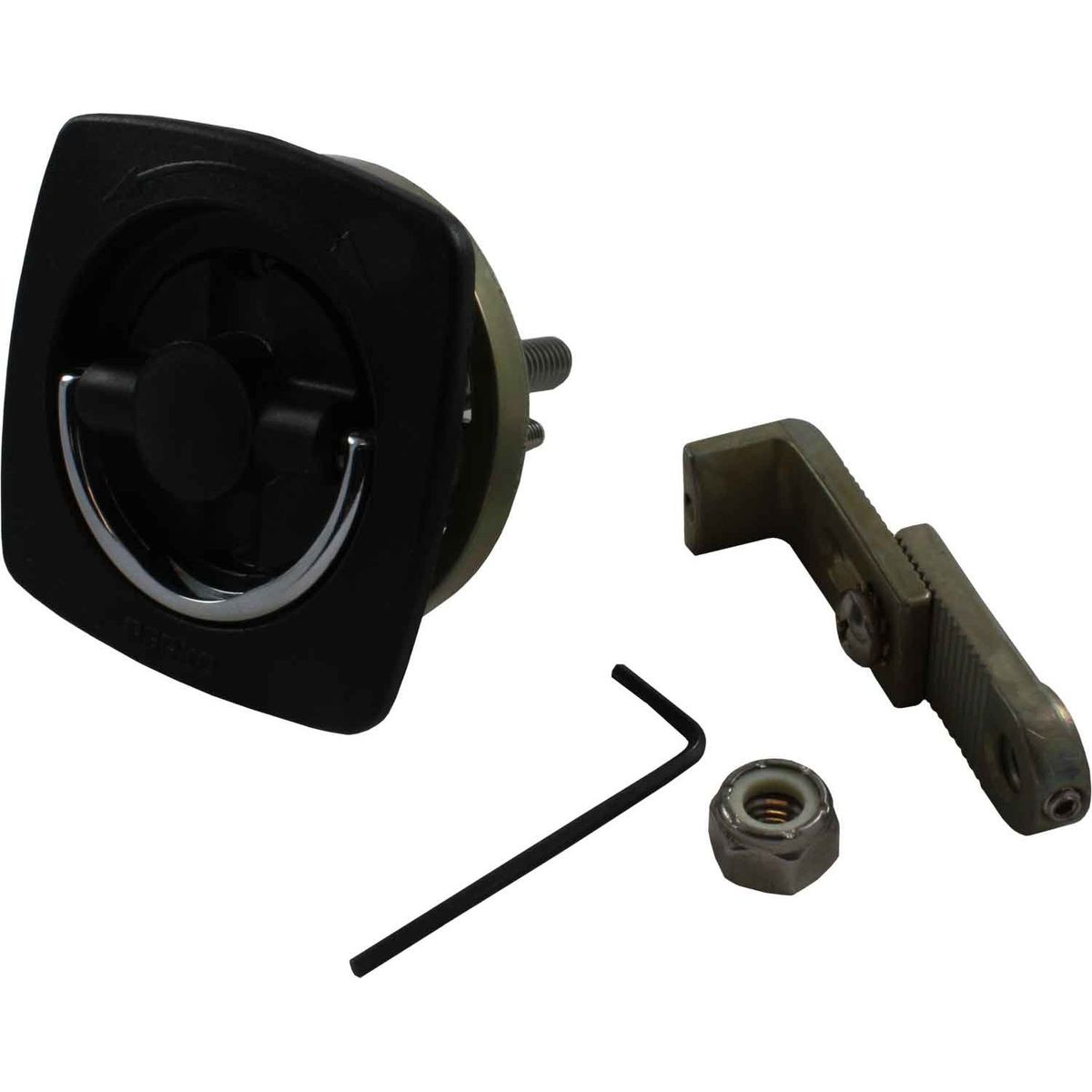 Perko 0932 Flush Latch (With Number 2 Cam Bar / Black)