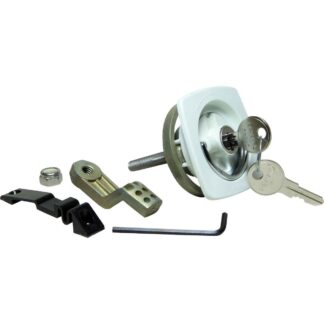 Perko 0931 Locking Flush Latch (With Number 1 Cam Bar & Keys / White)