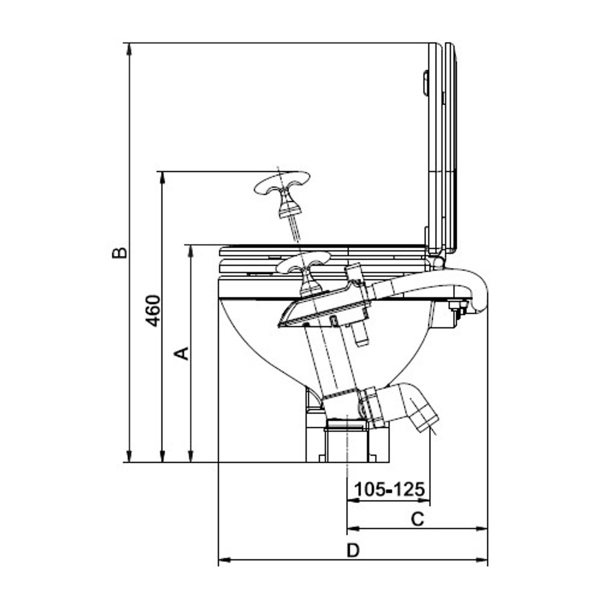 Johnson Aqua-T Comfort Manual Toilet