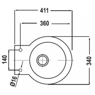 Ocean Laguna Silent Electric Toilet 12V