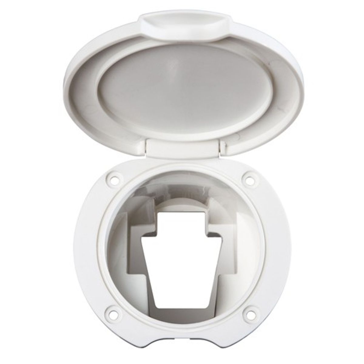 Plastic Universal Shower Housing Unit in White