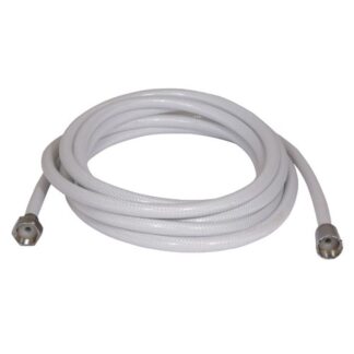 Can White Shower Hose Reinforced (5m / 1/2" C x 1/2" BSP Female)