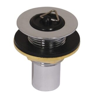 AG Chromed Brass Sink Waste Straight (3/4" Hose)