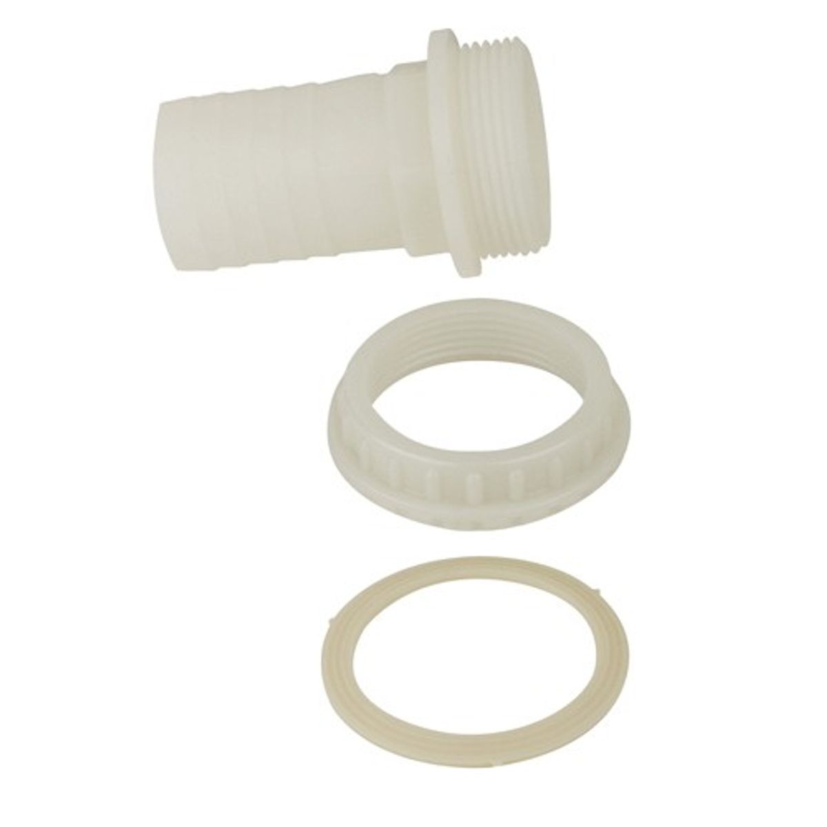 Can Plastic Cap + Hose Tail Connector 1-1/2" BSP - 38mm Hose