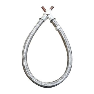 AG Braided Stainless Steel LPG Gas Hose (3/8" / 600mm)