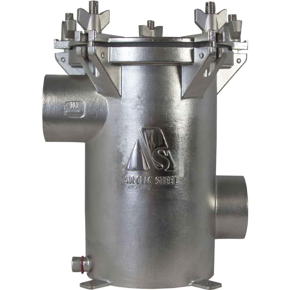 Arctic Steel Strainer SISO 1.5" BSP with Clear Lid (2205 Stainless)