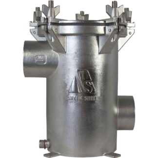 Arctic Steel Strainer SISO 2.5" BSP with Clear Lid (2205 Stainless)