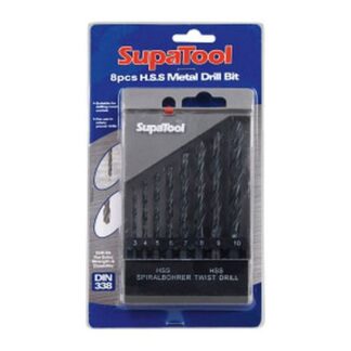 SupaTool Drill Bit Set (HSS) 3-10mm