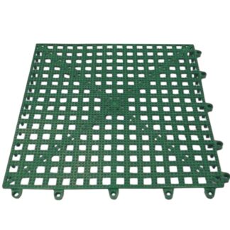 AG Anti-Slip Interlocking Deck Tile Dark Green 300mm Sq
