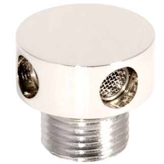 AG Chrome Fuel Tank Vent (Round / 1/2" BSP Male)