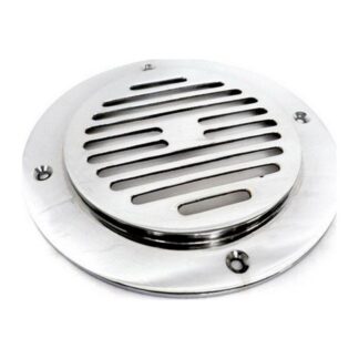 AG Cast Circular Vent Grill (6" / Chrome)
