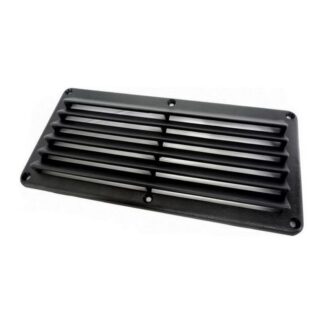 AAA Black Plastic Louvered Air Vent (257mm x 123mm)