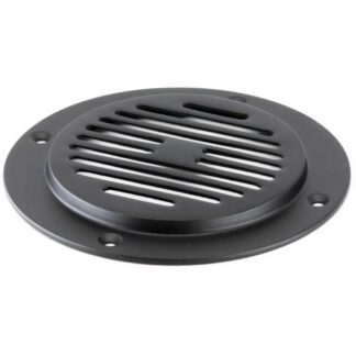 AG Brass Cast Circular Vent Grill (6" / Matt Black)