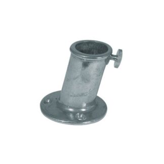 AG Flagpole Socket Chrome 56 x 25mm ID 10 Degree