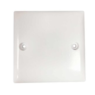 Convex Slim Single Mount Blanking Plate in White