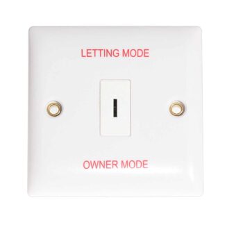 Convex Secret Key Switch Plate with Key (Letting / Owner Modes)
