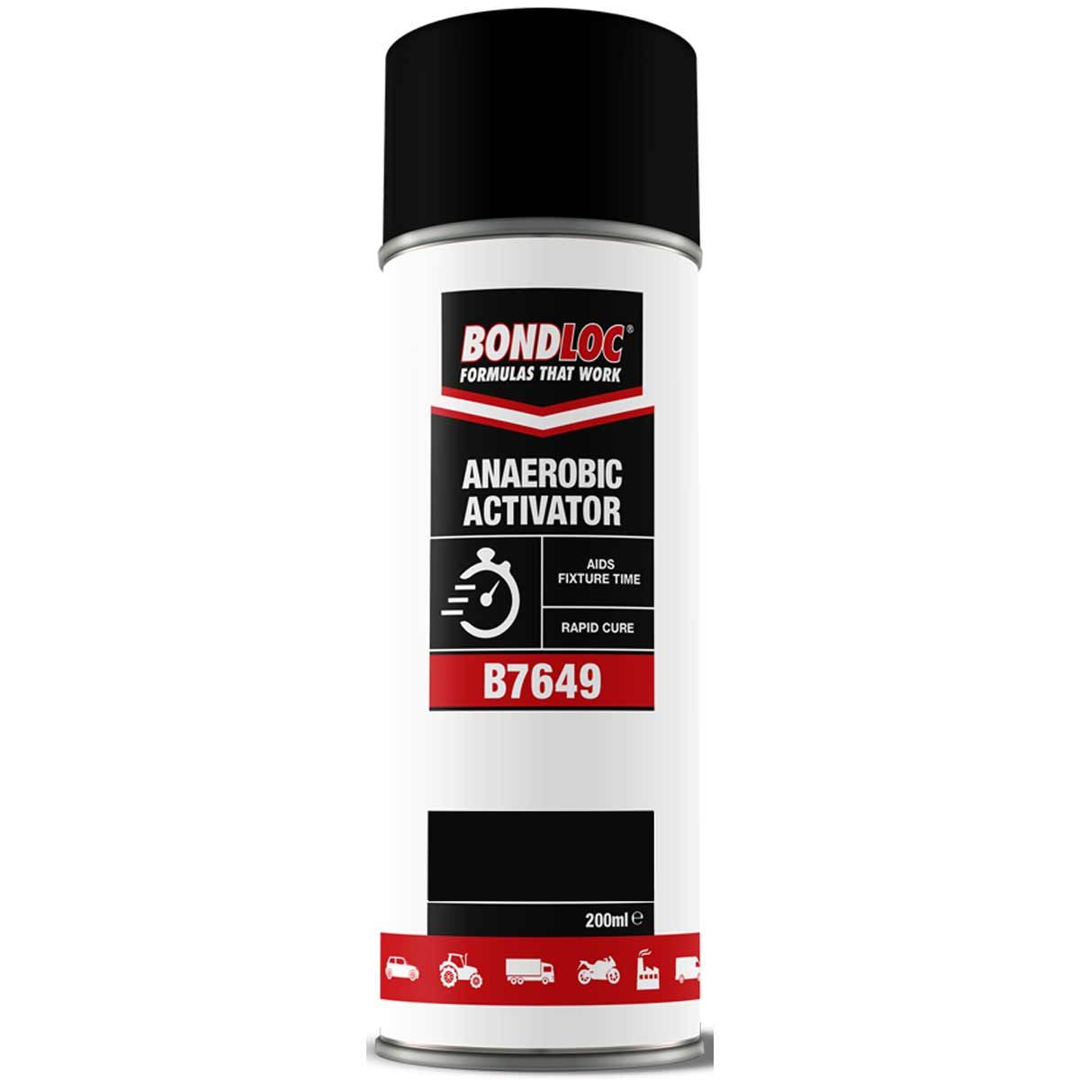 Bondloc B7649 Anaerobic Activator Aerosol (Yellow / 200ml)