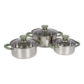 Bo-Camp Cookware Set Elan RVS (3 Pieces)