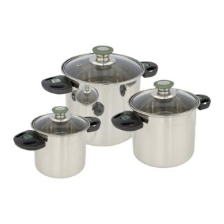 Bo-Camp Cookware Set Elegance Compact 3 RVS