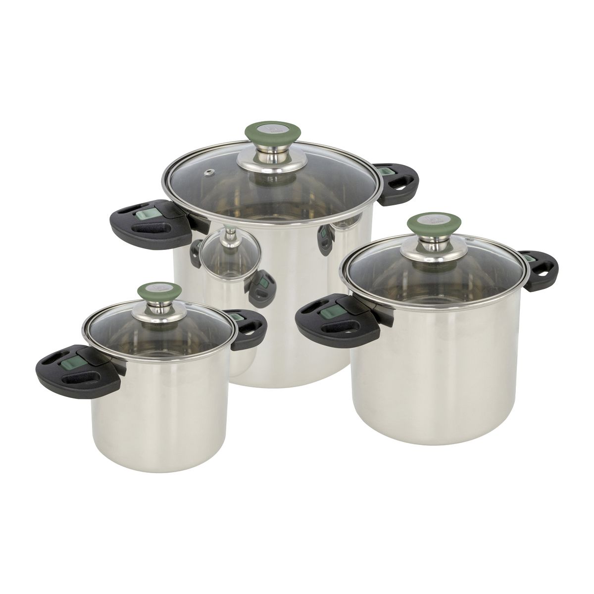 Bo-Camp Cookware Set Elegance Compact 3 RVS