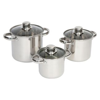 Bo-Camp Cookware Set Royal Plus RVS (3 Pieces)
