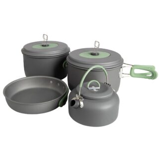 Bo-Camp Cookware Set Explorer with Tea Kettle Aluminium (4 Pieces)