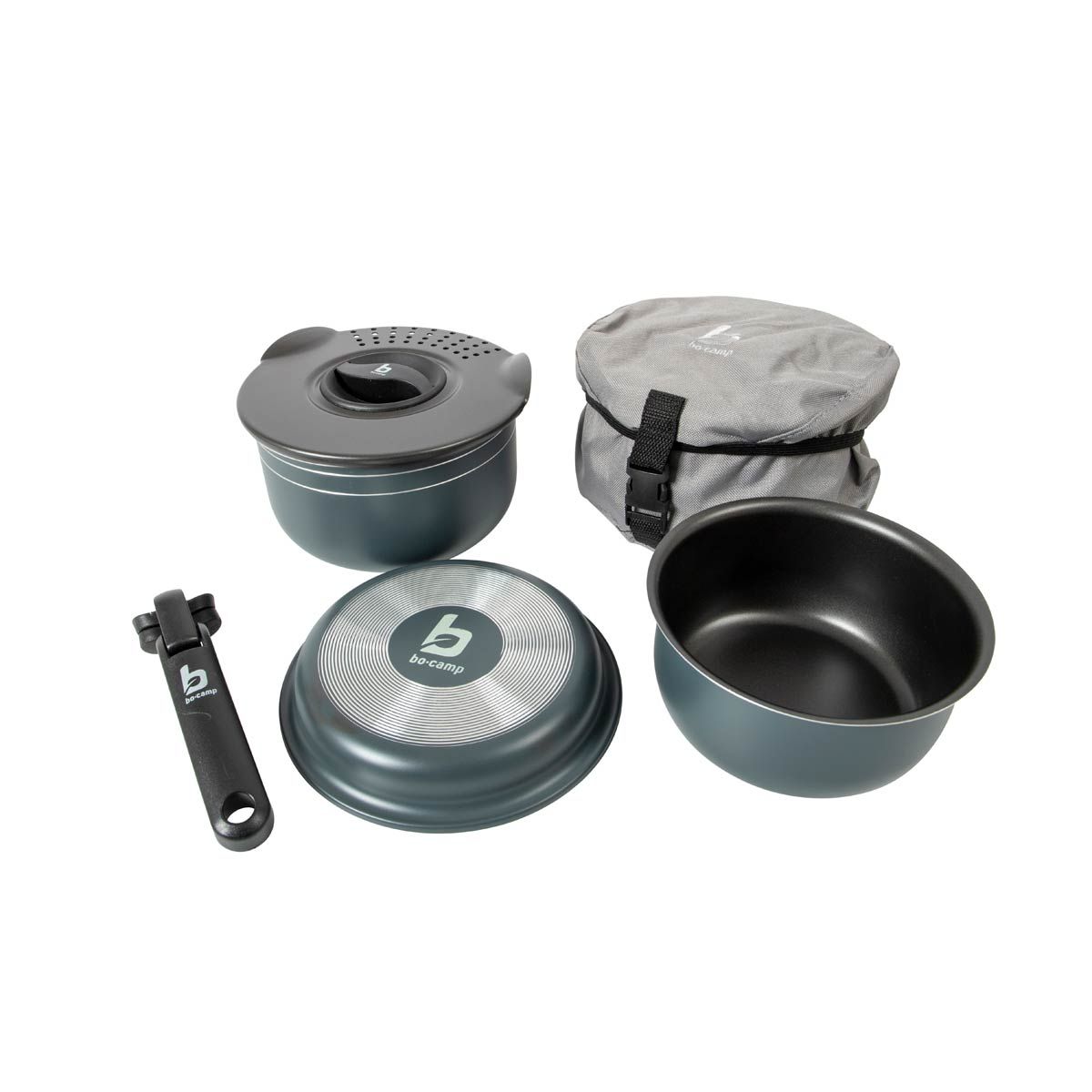 Bo-Camp Cookware Set Trekking Aluminium (5 Pieces)