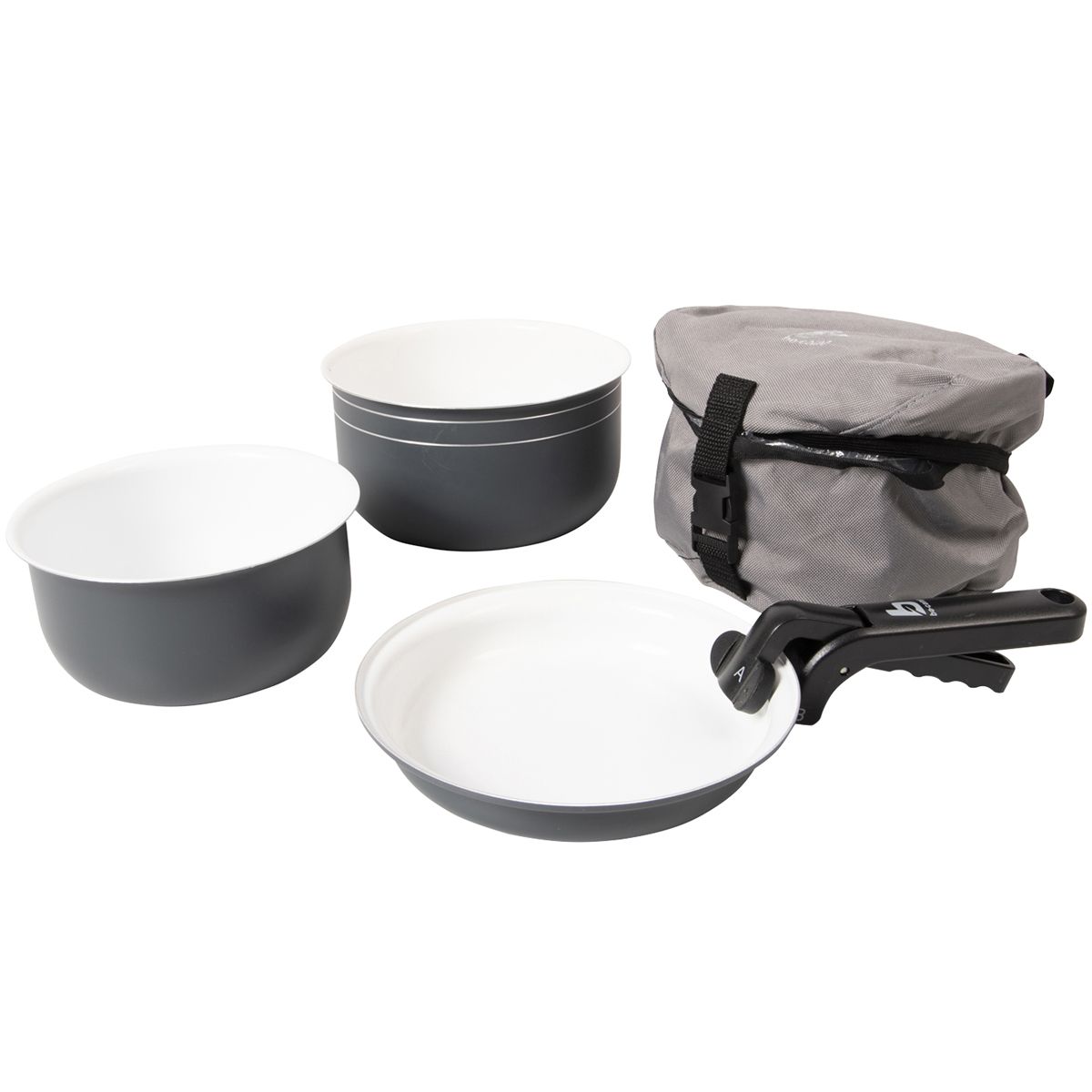 Bo-Camp Cookware Set Trekking Ceramic Coating Aluminium (5 Pieces)
