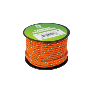 Bo-Camp Cord Dia 4mm Roll 20 Metres Orange