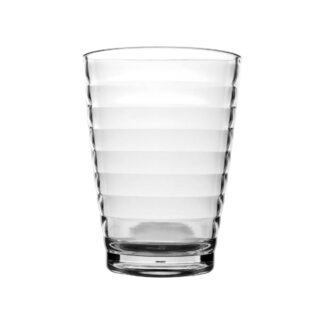 Bo-Camp Lemonade Glass Polycarbonate Ribbed (350ml)