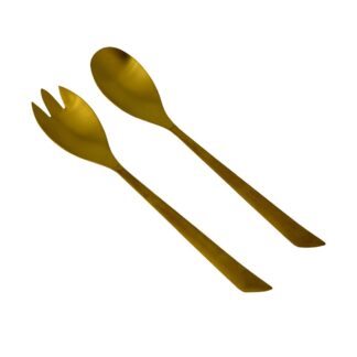 Bo-Camp Industrial Collection Salad Servers Fay (2 Pieces / Gold)