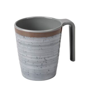 Bo-Camp Mug Halo L Melamine (4 Pieces / Grey)