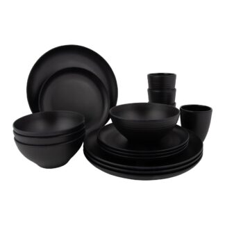 Bo-Camp Industrial Collection Tableware Orville (16 Pieces / Black)