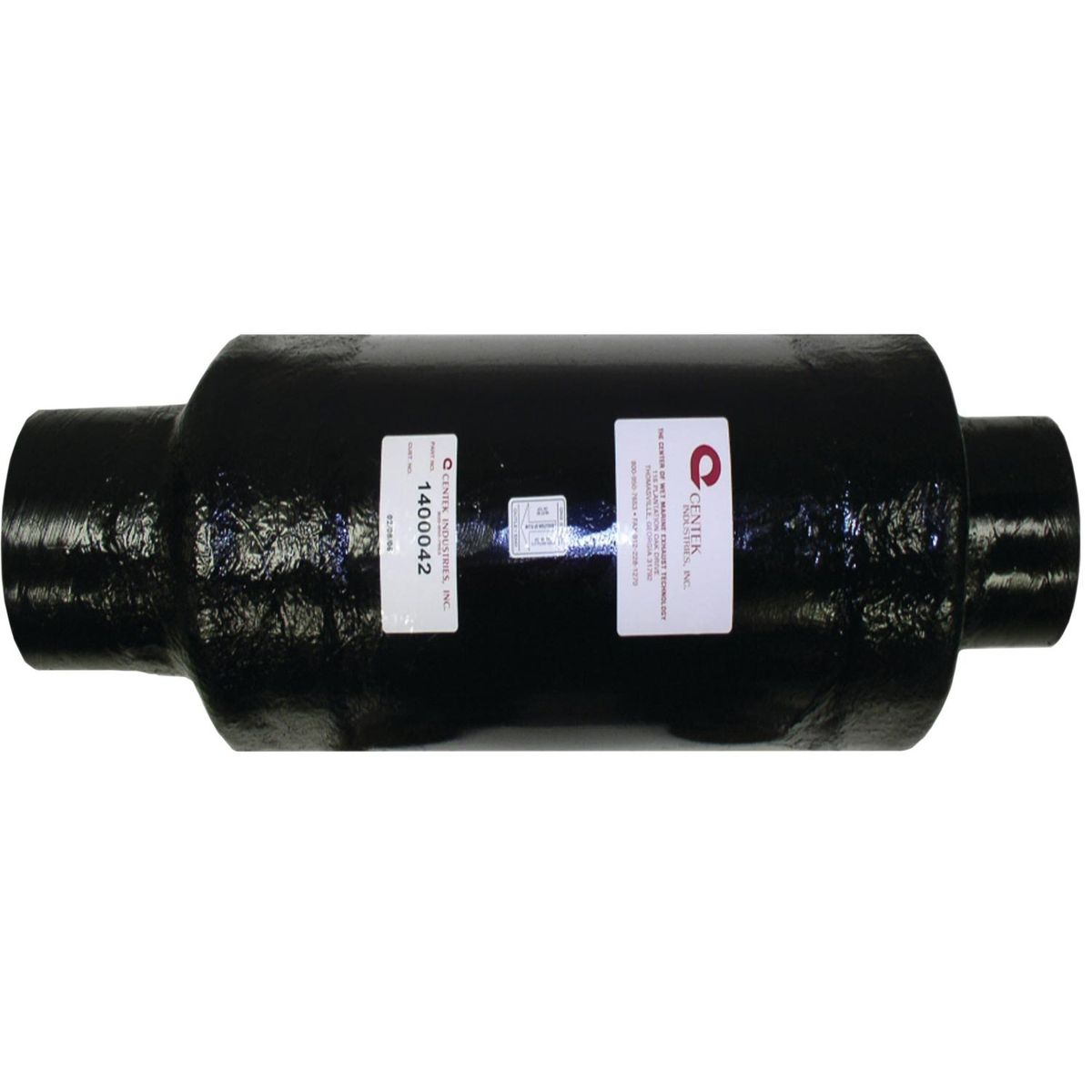 Centek Vernatone Oval MKII GRP Exhaust Muffler (127mm Hose / Vertical)