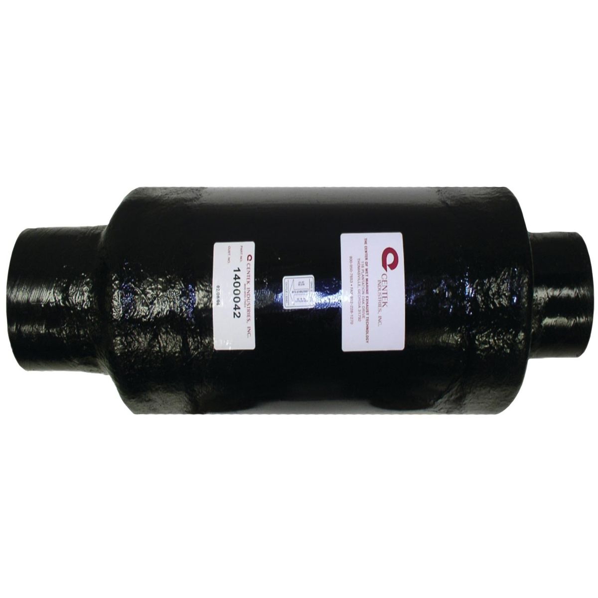 Centek Vernatone Oval MKII GRP Exhaust Muffler (152mm Hose / Vertical)