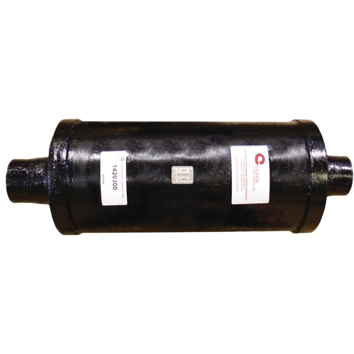 Centek Dual Stage Vernatone Round GRP Exhaust Muffler (152mm Hose)