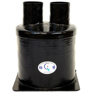 Centek Low Capacity GRP Exhaust Waterlock (Top In - Top Out / 60mm)