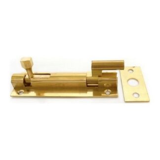 AG Brass Barrel Bolt Latch (3" / Cranked)